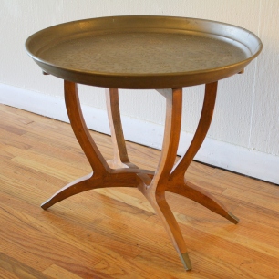 Mcm tray table with folding splayed base - *SOLD*