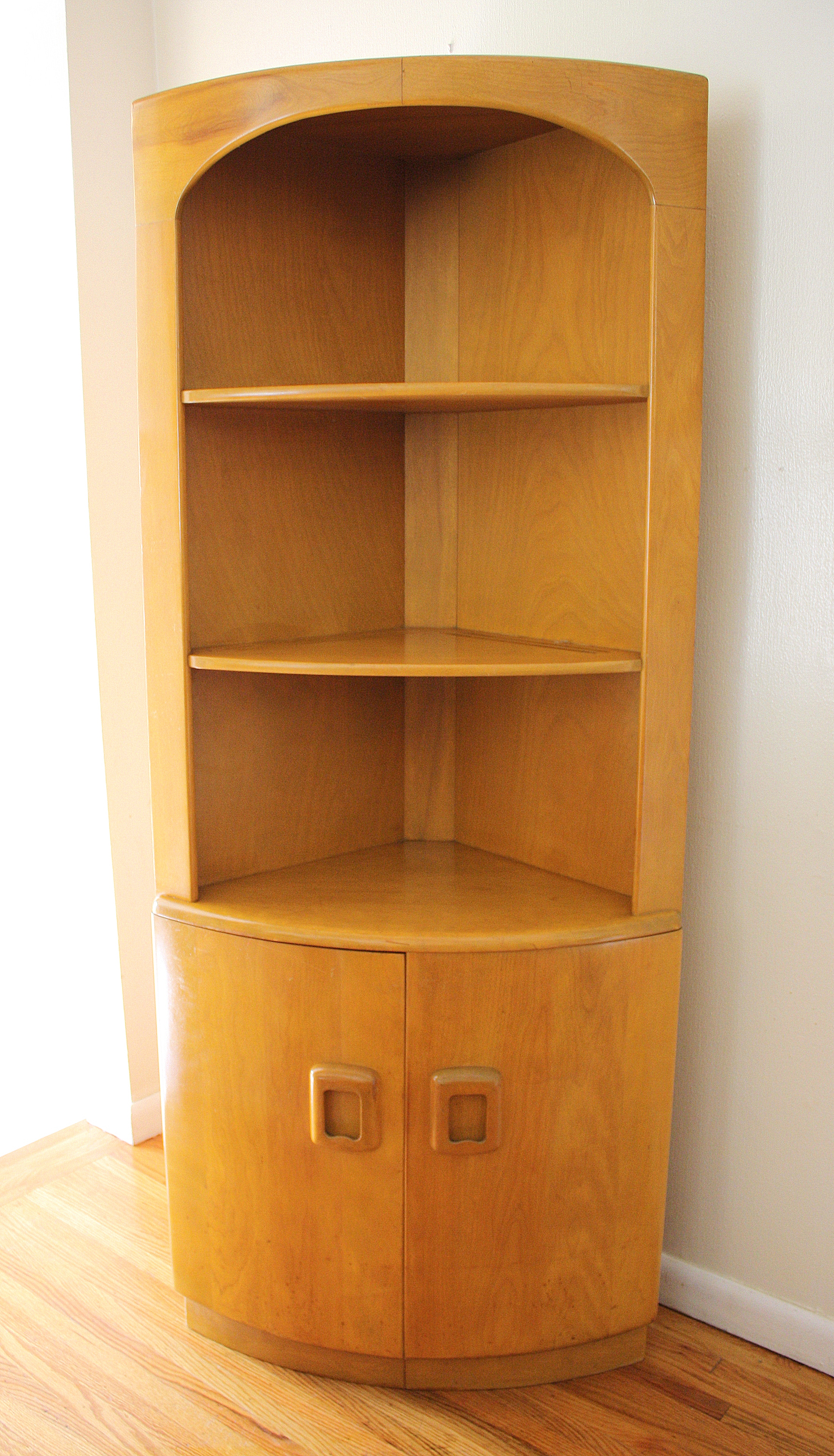 Heywood Wakefield Corner Cabinet, Bench, &amp; Bookshelf ...
