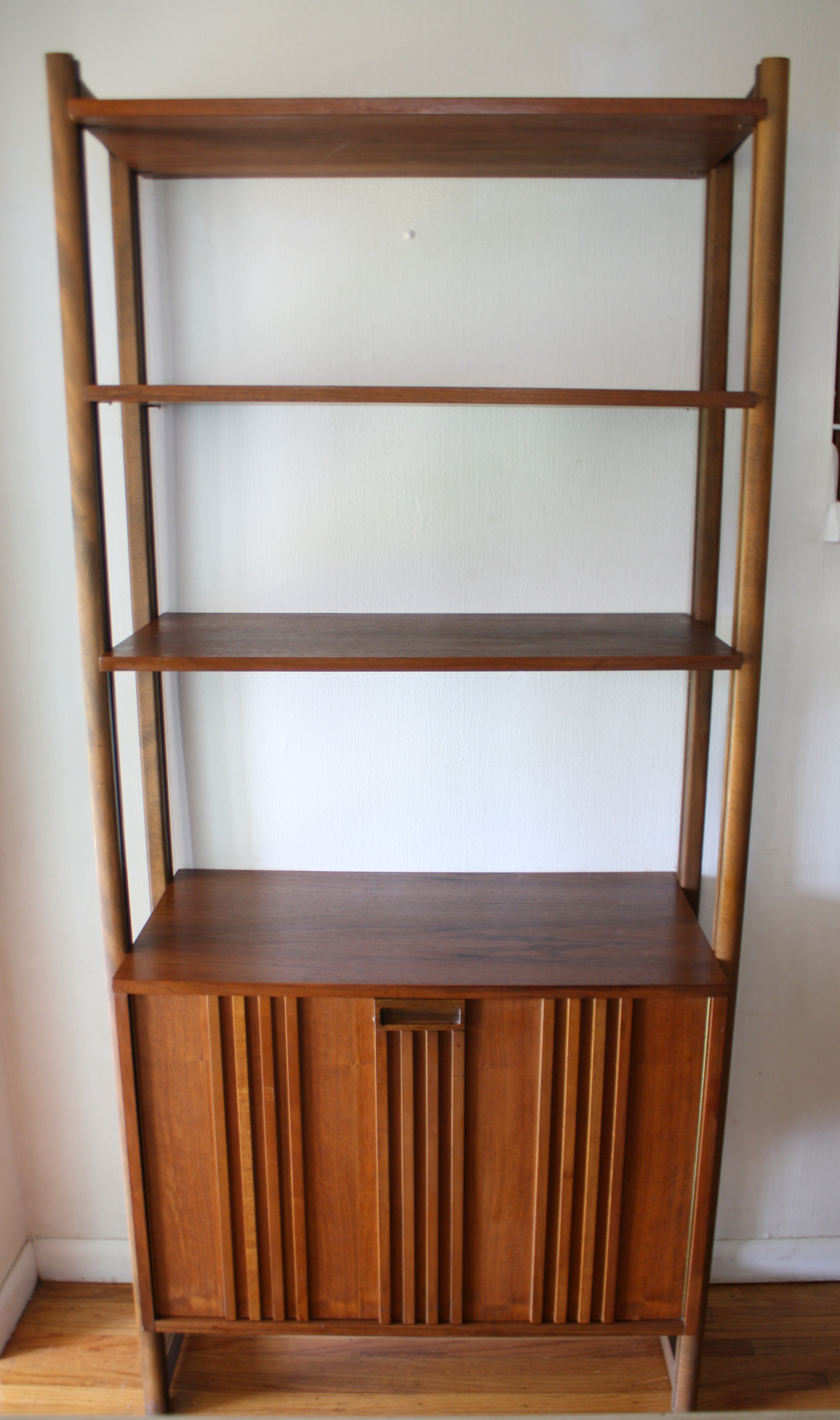 Mid Century Modern Danish Modular Bookshelf Cabinet Picked Vintage