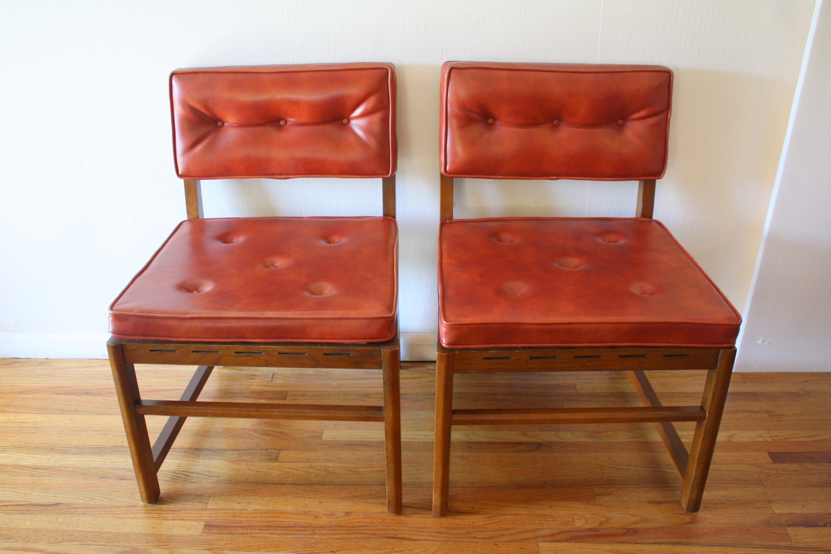 mcm pair of poppy red chairs 1.JPG